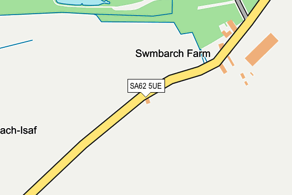 SA62 5UE map - OS OpenMap – Local (Ordnance Survey)