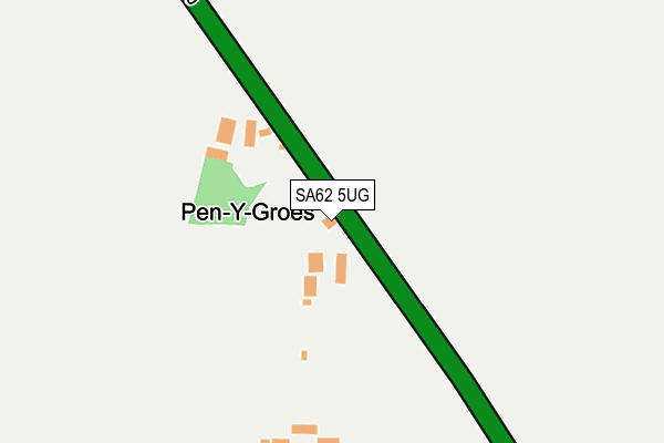 SA62 5UG map - OS OpenMap – Local (Ordnance Survey)