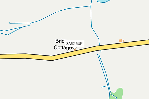 SA62 5UP map - OS OpenMap – Local (Ordnance Survey)
