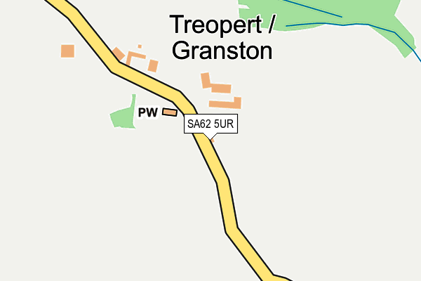 SA62 5UR map - OS OpenMap – Local (Ordnance Survey)