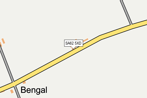 SA62 5XD map - OS OpenMap – Local (Ordnance Survey)