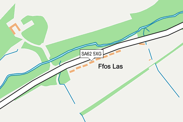 SA62 5XG map - OS OpenMap – Local (Ordnance Survey)