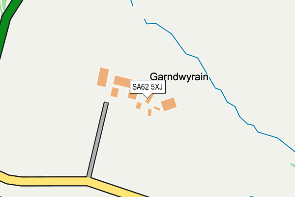 SA62 5XJ map - OS OpenMap – Local (Ordnance Survey)