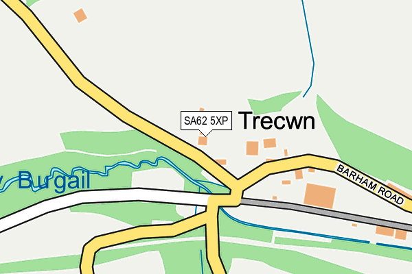 SA62 5XP map - OS OpenMap – Local (Ordnance Survey)