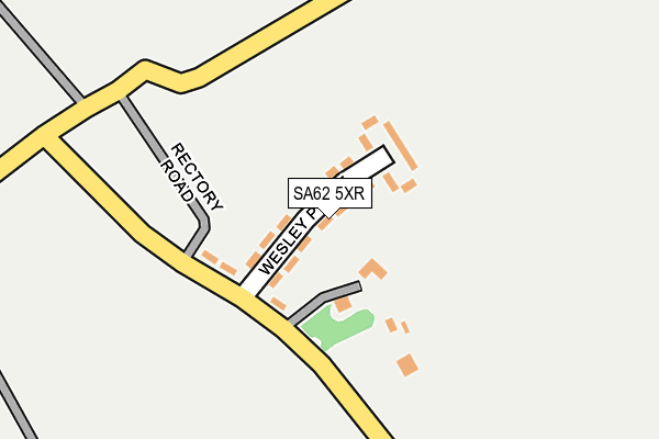 SA62 5XR map - OS OpenMap – Local (Ordnance Survey)