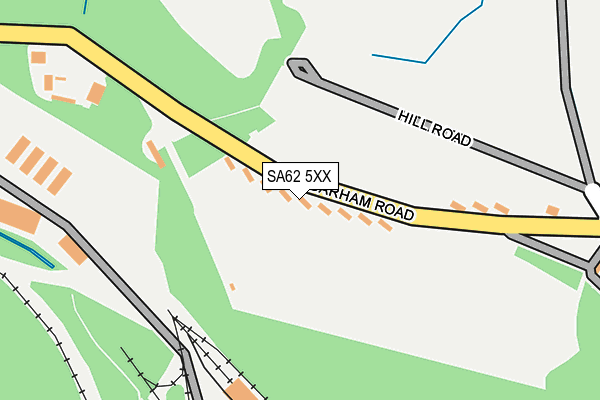 SA62 5XX map - OS OpenMap – Local (Ordnance Survey)