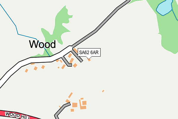 SA62 6AR map - OS OpenMap – Local (Ordnance Survey)
