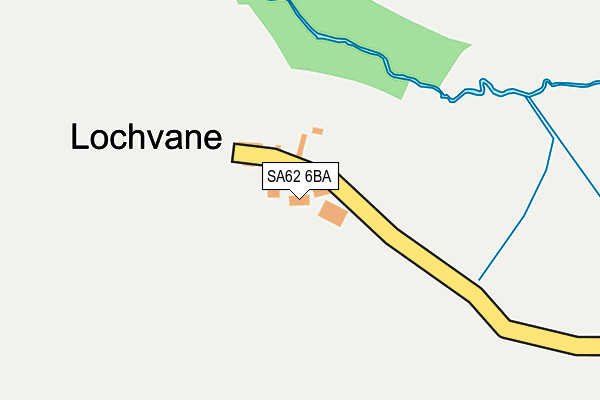 SA62 6BA map - OS OpenMap – Local (Ordnance Survey)