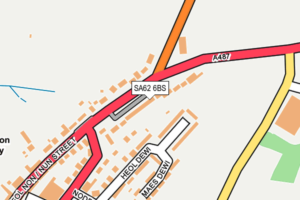 SA62 6BS map - OS OpenMap – Local (Ordnance Survey)