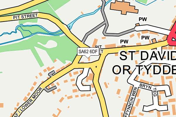 SA62 6DF map - OS OpenMap – Local (Ordnance Survey)