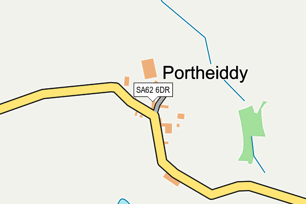 SA62 6DR map - OS OpenMap – Local (Ordnance Survey)