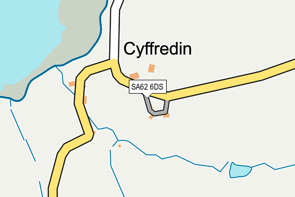SA62 6DS map - OS OpenMap – Local (Ordnance Survey)