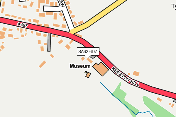 SA62 6DZ map - OS OpenMap – Local (Ordnance Survey)
