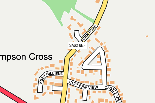 SA62 6EF map - OS OpenMap – Local (Ordnance Survey)
