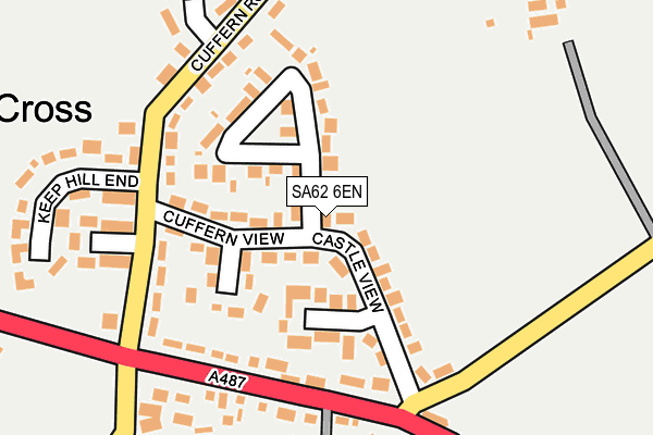 SA62 6EN map - OS OpenMap – Local (Ordnance Survey)