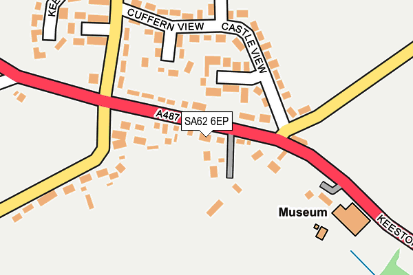 SA62 6EP map - OS OpenMap – Local (Ordnance Survey)