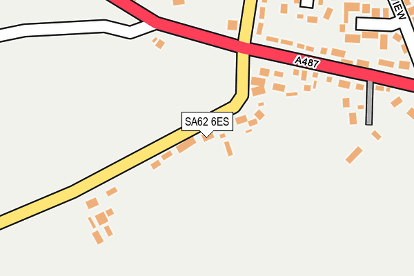 SA62 6ES map - OS OpenMap – Local (Ordnance Survey)