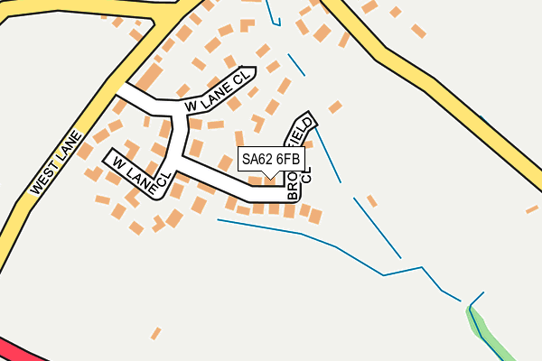 SA62 6FB map - OS OpenMap – Local (Ordnance Survey)