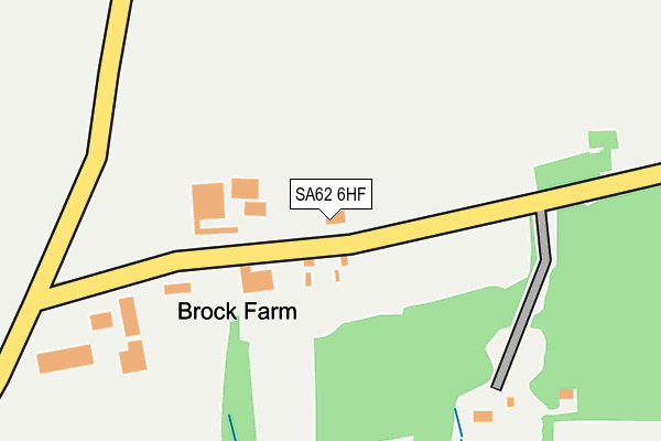 SA62 6HF map - OS OpenMap – Local (Ordnance Survey)