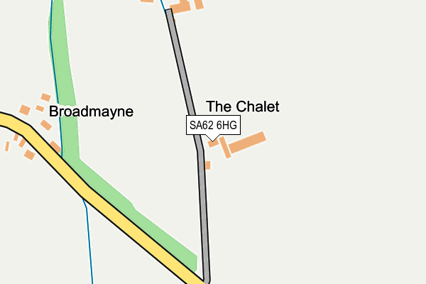 SA62 6HG map - OS OpenMap – Local (Ordnance Survey)
