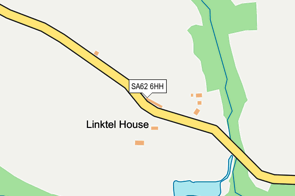 SA62 6HH map - OS OpenMap – Local (Ordnance Survey)
