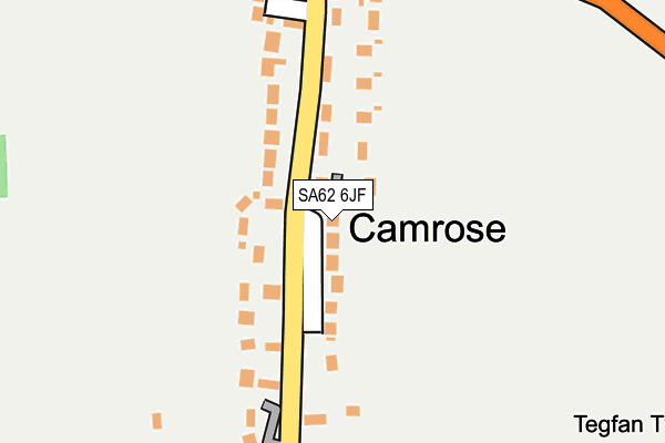 SA62 6JF map - OS OpenMap – Local (Ordnance Survey)