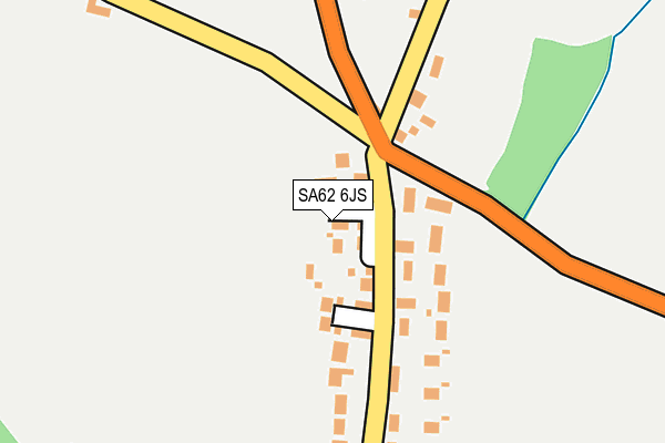 SA62 6JS map - OS OpenMap – Local (Ordnance Survey)