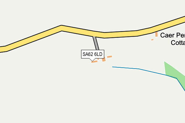 SA62 6LD map - OS OpenMap – Local (Ordnance Survey)