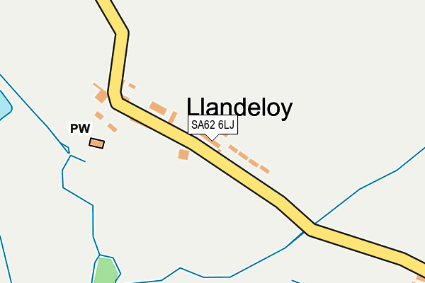 SA62 6LJ map - OS OpenMap – Local (Ordnance Survey)