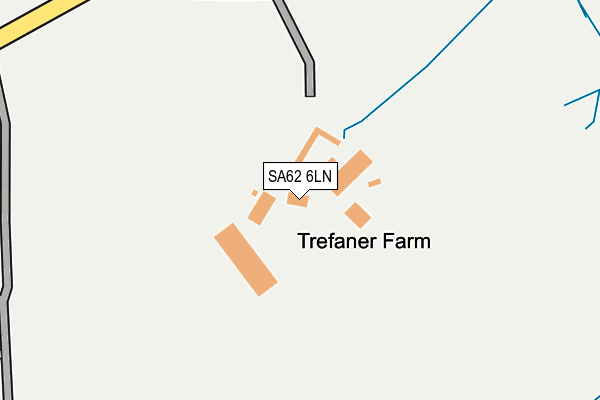 SA62 6LN map - OS OpenMap – Local (Ordnance Survey)