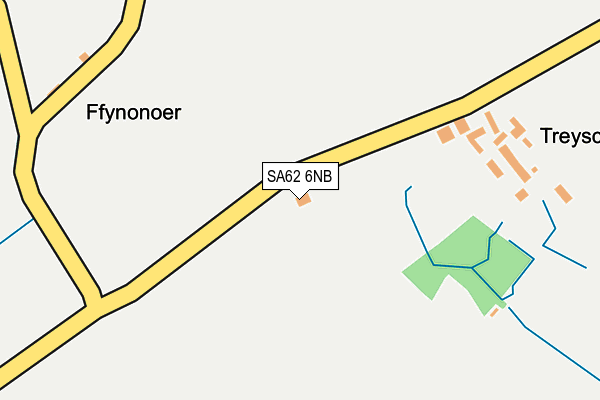 SA62 6NB map - OS OpenMap – Local (Ordnance Survey)