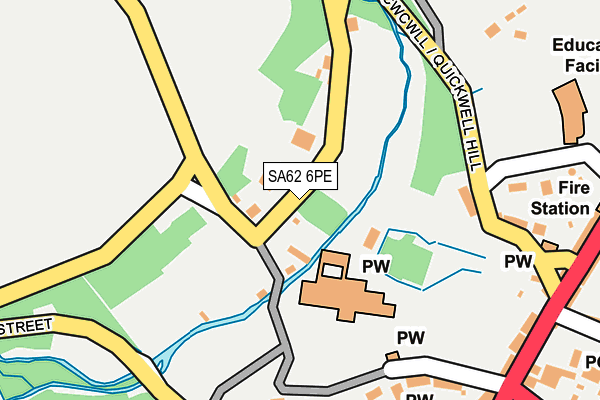 SA62 6PE map - OS OpenMap – Local (Ordnance Survey)