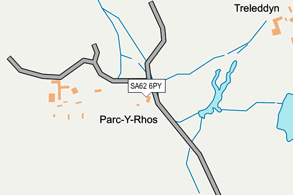 SA62 6PY map - OS OpenMap – Local (Ordnance Survey)