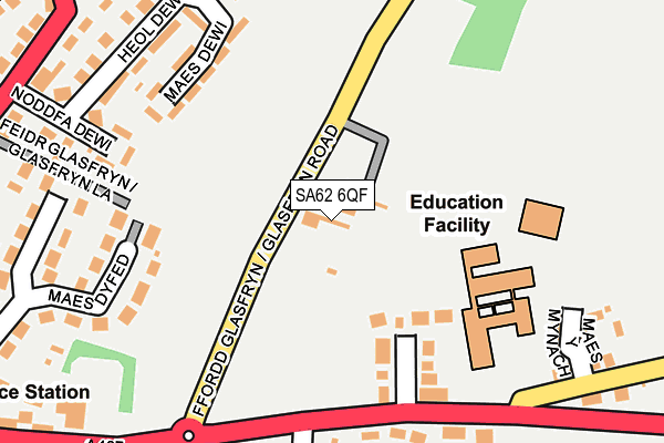 SA62 6QF map - OS OpenMap – Local (Ordnance Survey)