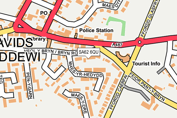 SA62 6QU map - OS OpenMap – Local (Ordnance Survey)