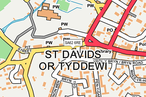 SA62 6RE map - OS OpenMap – Local (Ordnance Survey)