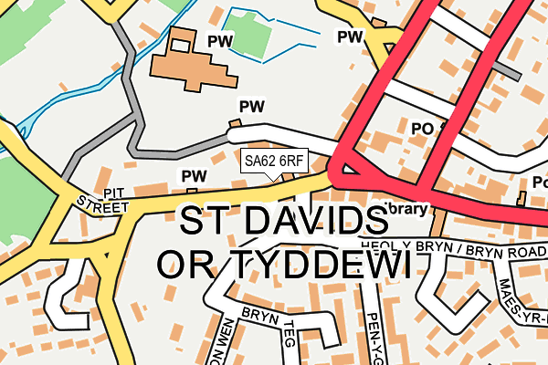SA62 6RF map - OS OpenMap – Local (Ordnance Survey)