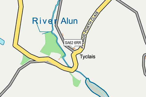 SA62 6RR map - OS OpenMap – Local (Ordnance Survey)