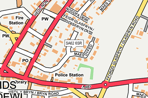 SA62 6SR map - OS OpenMap – Local (Ordnance Survey)