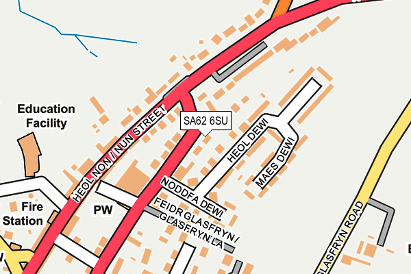 SA62 6SU map - OS OpenMap – Local (Ordnance Survey)