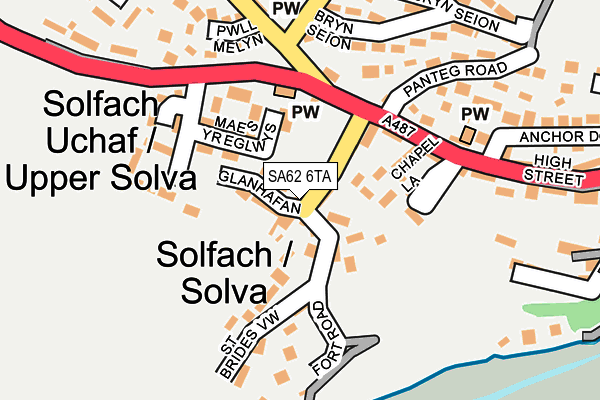 SA62 6TA map - OS OpenMap – Local (Ordnance Survey)