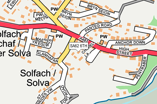 SA62 6TH map - OS OpenMap – Local (Ordnance Survey)