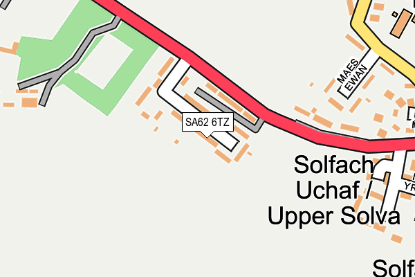 SA62 6TZ map - OS OpenMap – Local (Ordnance Survey)