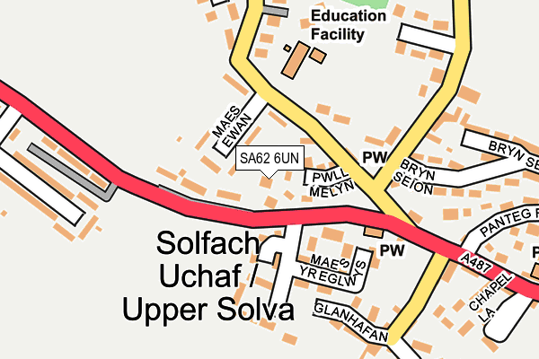 SA62 6UN map - OS OpenMap – Local (Ordnance Survey)