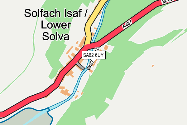 SA62 6UY map - OS OpenMap – Local (Ordnance Survey)