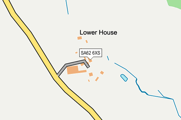 SA62 6XS map - OS OpenMap – Local (Ordnance Survey)