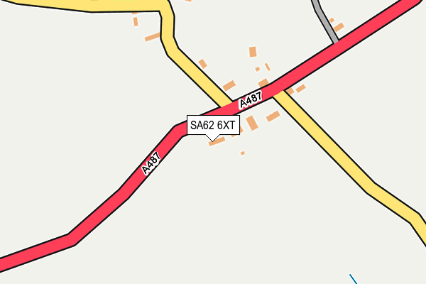 SA62 6XT map - OS OpenMap – Local (Ordnance Survey)