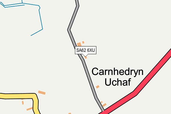 SA62 6XU map - OS OpenMap – Local (Ordnance Survey)