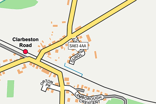 SA63 4AA map - OS OpenMap – Local (Ordnance Survey)