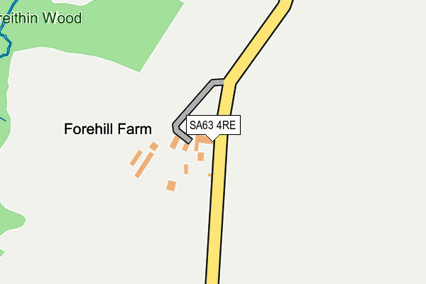 SA63 4RE map - OS OpenMap – Local (Ordnance Survey)